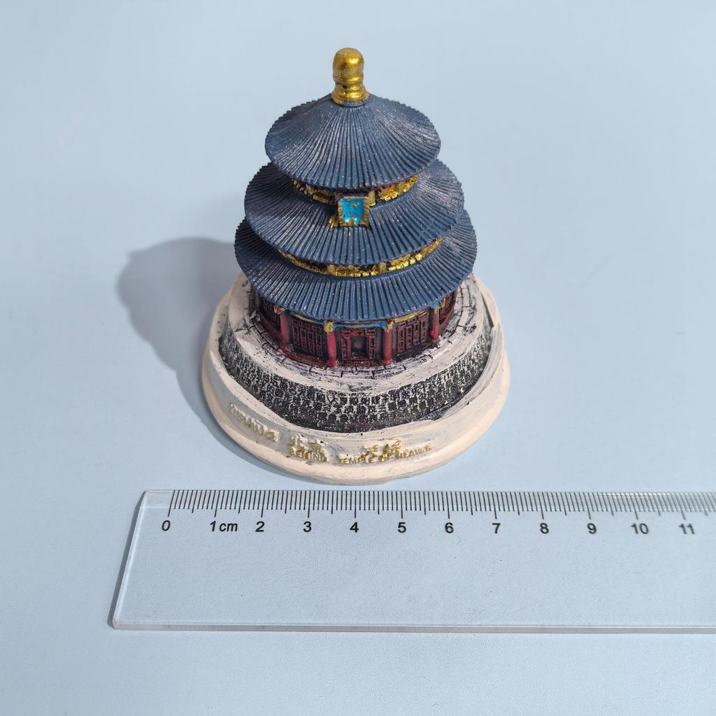 Beijing Landmarks Figurine: Tiananmen, Tsinghua, Bird's Nest, Great Wall, Temple of Heaven, Monument Models