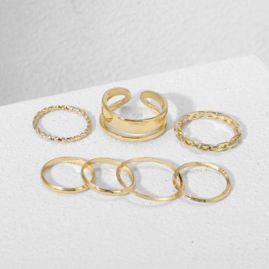 1 Set Inele de falangă Geometrice Punk Unisex Galvanizare Inele de deget de lungă durată