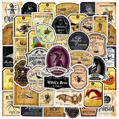 10/50PCS Retro Gothic Apotheker Apotheker Hexe Wasserdichte Aufkleber Auto Reise Gepäck Gitarre Kühlschrank Coole Graffiti Aufkleber