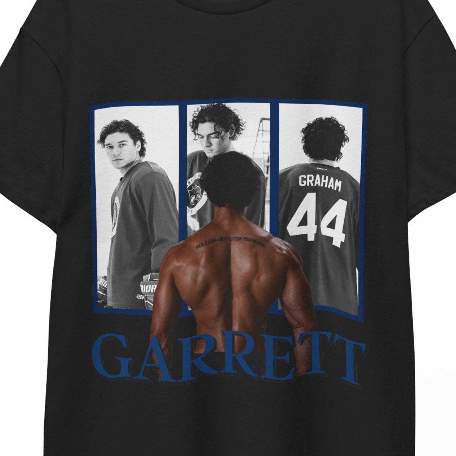 Garrett Graham Graphic Tee, Hockey Boyfriend Inspired Apparel, Cozy Reader Gift for Romance Fans Cute Vintage Style, Booktok Romance Shirt!! M