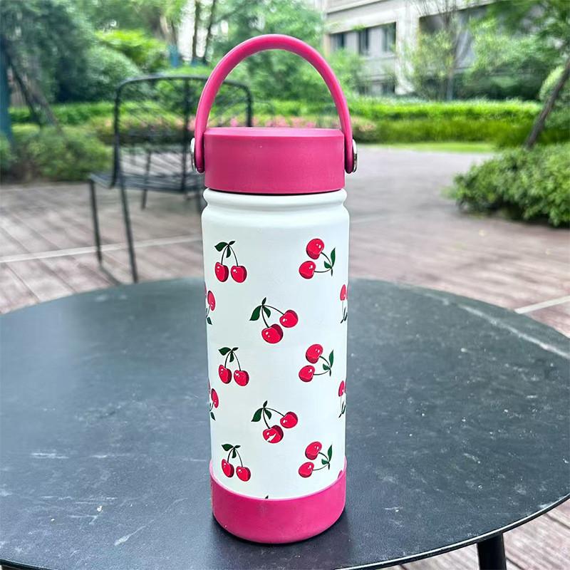 Style Large Capacity Insulated Water Bottle With Lock For Outdoor Travel And Sports