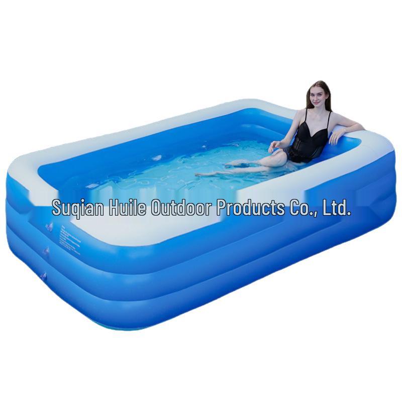 Inflatable PVC Swimming Pool for Kids and Adults - Foldable, Waterproof Outdoor Play