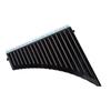 18-Pipe C Key Pan Flute Pan Pipes with Mouthpiece, Student Size (Black)