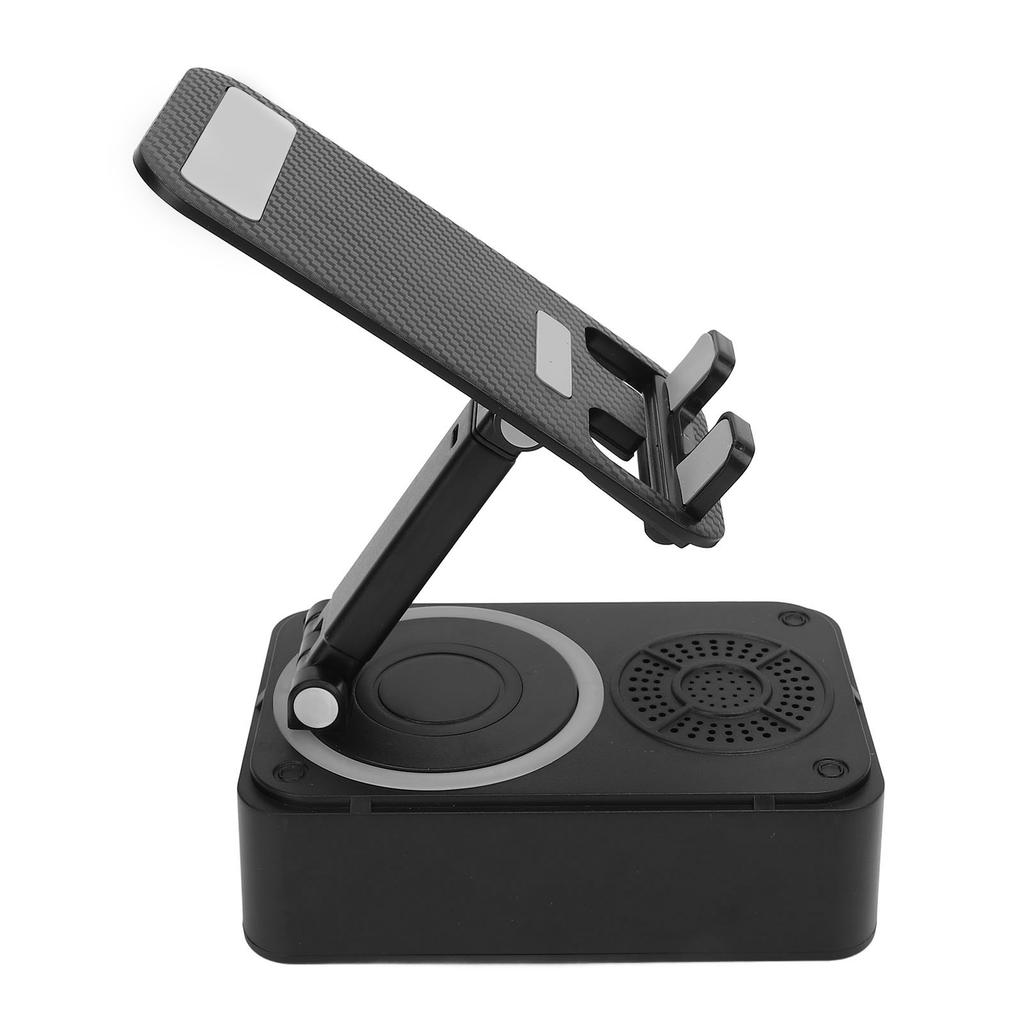 Mobile Phone Stand with Bluetooth Speaker 360 Degree Rotatable Anti Slip Cell Phone Stand with Wireless Bluetooth