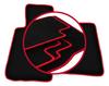 Velours-Fußmatten mit rotem Rand für: Smart Roadster Roadster (2002-2005)