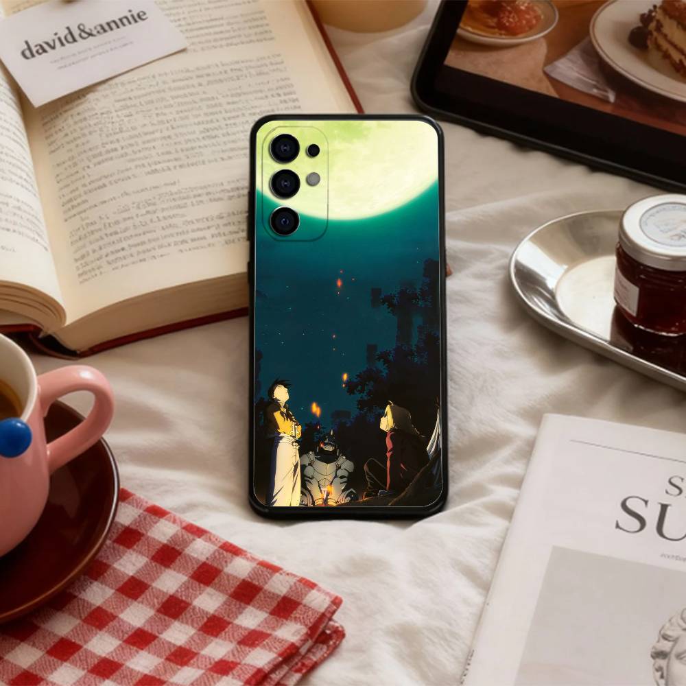 F-Fullmetal Alchemist Brotherhood   Phone Case For Samsung S 25,24,23,22,30,21,10,9,Ultra,Plus,Lite,FE,4,5 G Soft Black Case