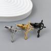 2026 new rescue logo gold-plated stainless steel cufflinks, suit shirt cuffs, business formal accessories 3 color set