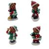 Cartoon Mini Christmas Family Small Animal Resin Ornament Creative Home Christmas Decoration Gift Gift
