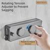 Heavy Duty Retractable Clothesline Adjustable Length Double Line Clothesline  Home Use