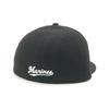 New Era Cap, Japanische Baseballkappe, Chiba Lotte Marines, 7 14, 5950, NPB, CLOMAR, BLKBLKWHT, 25J