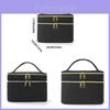 Polyester Double Layer Travel Makeup Bag With Large Capacity For Daily Use