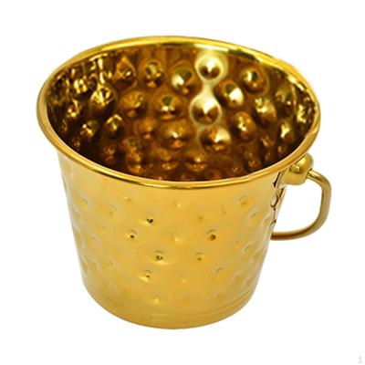 Elegant Stainless Steel Beverage Tub with Convenient Carrying Handle for Hosting Occasions