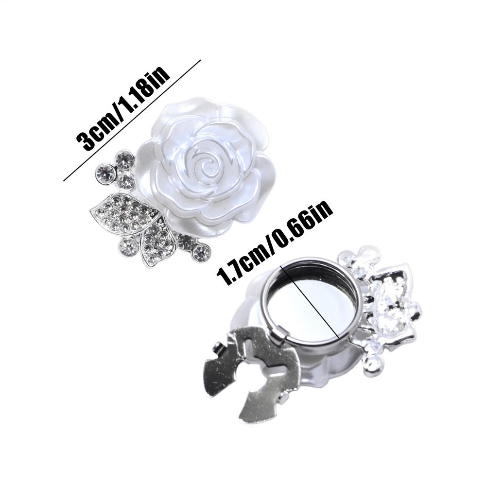 

Накладки на пуговицы для женщин в форме цветка, манжеты со стразами, чехлы для пуговиц рубашки для деловой, свадебной рубашки, женщины, мужчины белый