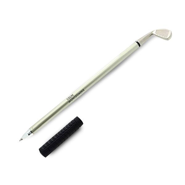 3 Golfer Club Pens In Red Golf Bag