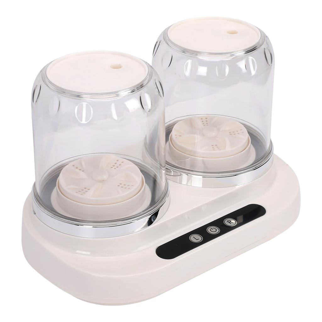 Portable Mini Washing Machine Twin Tub Underwear Washer 2L 3 Modes 1800mAh Rechargeable for Socks Small Laundry Items