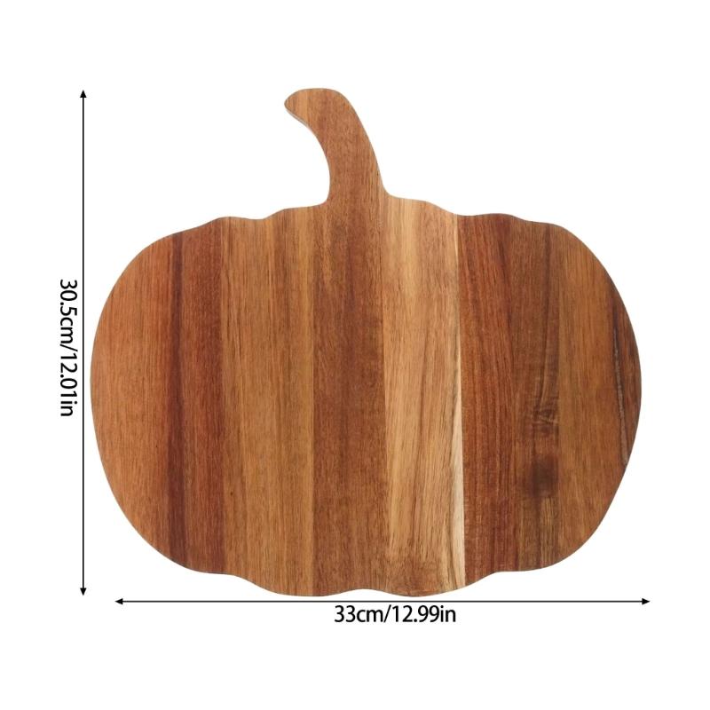 Unique Artisanal Wood Chopping Board With Celebratory Vegetable Plan Perfect For Halloween Donations
