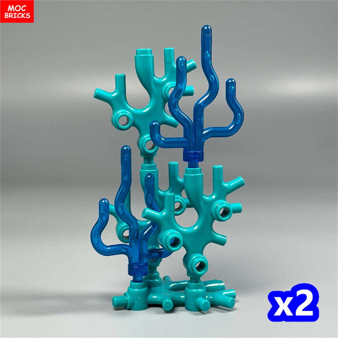 

MOC Bricks Plant Thallus Coral Seaweed Sea Grass 30093 49577 DO-IT-YOURSELF City House Attachments Constructing Blocks Toy Kids Dolls Presents
