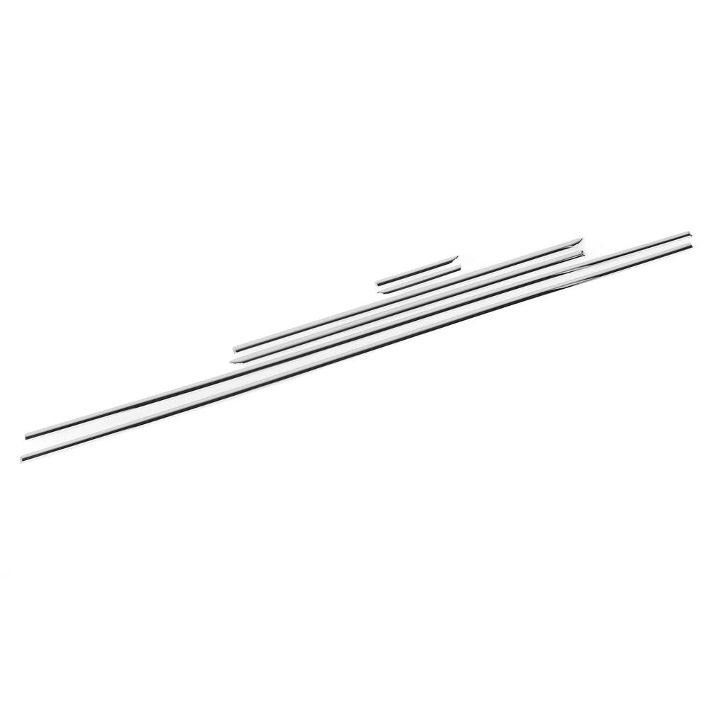 6pcs Chrome Body Side Fender Door Molding Trim Set 204 690 3162 Replacement for Benz C‑Class W204 Sedan 2008 To 2014