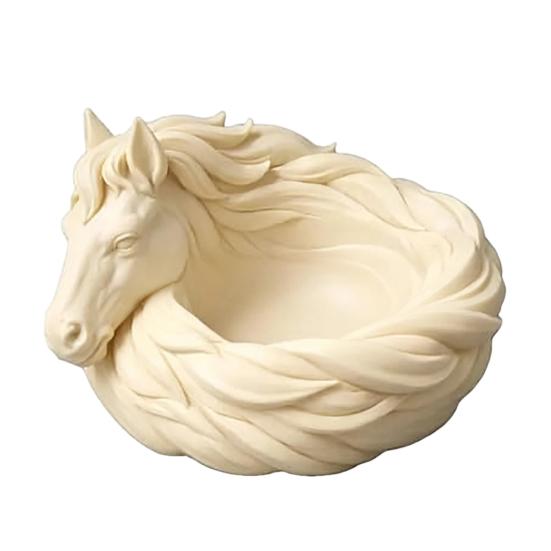 Horse Storage Tray, Decorative Horse Catchall Bowl, Compact Desktop Organizer for Entry Table Dressing Table Bedside Office Desk