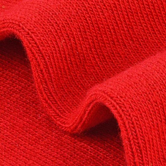 10 par Unisex Nyttår Røde Sokker Kinesisk Broderi Mellomlange Elastiske Sklisikre Velstand Lykke Symbol Svetteabsorberende Feiringssokker