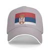 Flag of Serbia Sun Baseball Cap  Summer Yk Retro Trucker Hat For Men Adult Outdoor Sport Baseball Caps