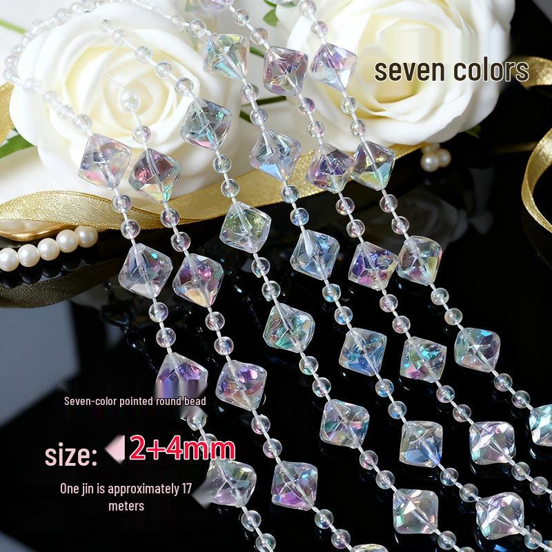 10mm UFO Acrylperlen für Hochzeitsgirlande, Gangläufer oder Kronleuchterdeko