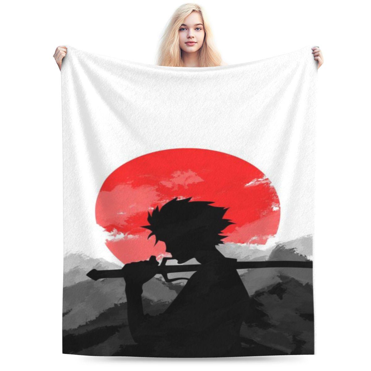 

Samurai With Sunset Personalized Soft Gift An UltraSoft Micro Fleece Blanket 75x100cm