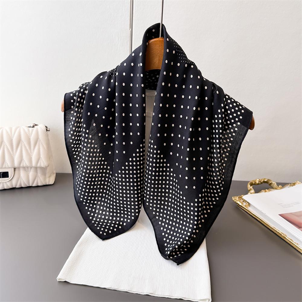 2026 New Polka Dot Print Female Neck Scarf Women Square Hair Scarves Foulard Head Band Shawls Wraps Neckerchief Bandana