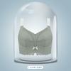 Summer ultra-thin large-breasted small underwear women's all-inclusive steel-free white sexy large-size bra