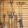 12/2pcs Garage Wall Hooks Heavy Duty J Hook Metal Hanging Wall Mount Storage Rack for Garden Hose Ladders Bike Ski Utility Tools