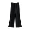 Chuyu Women's Mid-Low Waist Casual Mermaid Flare Pants