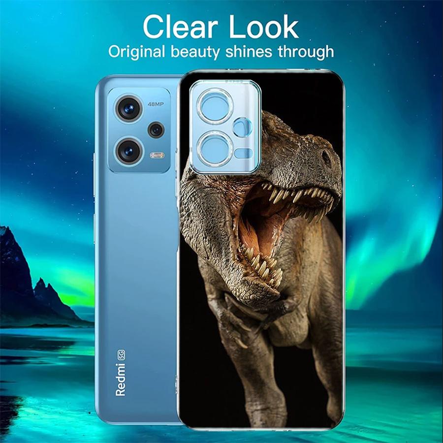 Dinosaurs Prehistoric Animals Phone Case For Redmi 12 13C 12C 15C 9 10 10C Note 13 Pro Plus 14 15 Pro 9T 9C 9A TPU Soft Cover Cl