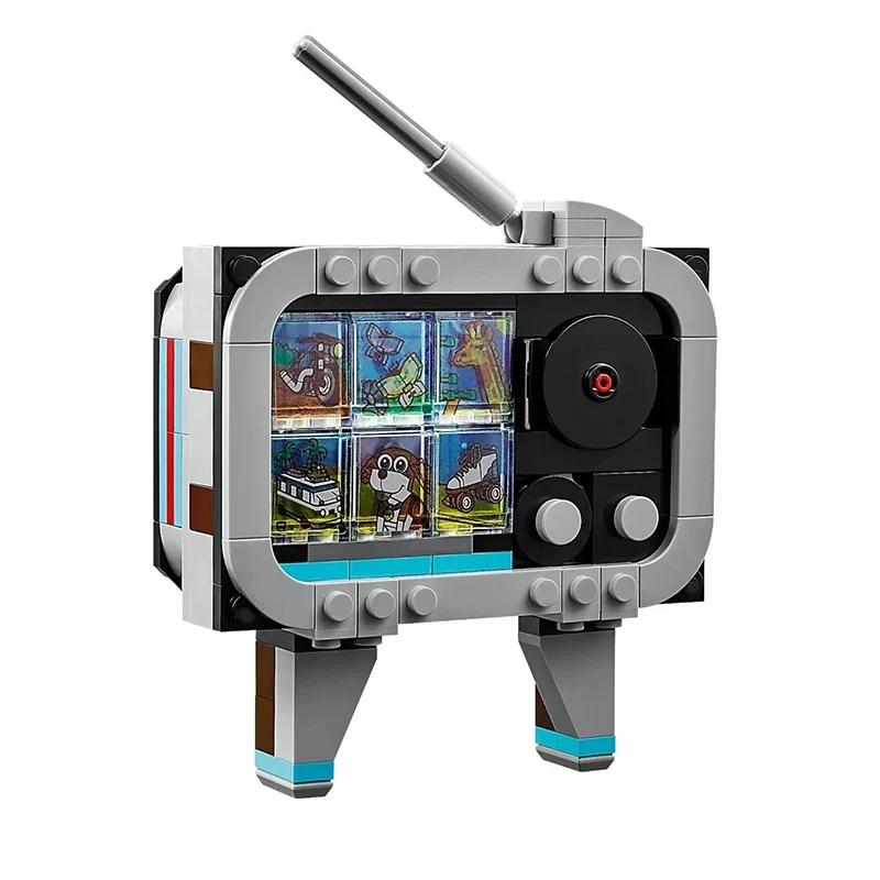 3in1 Retro Kamera Video Cam TV Bausteine MOC Konstruktionssteine Set Spielzeug Geschenk für Kinder Modell