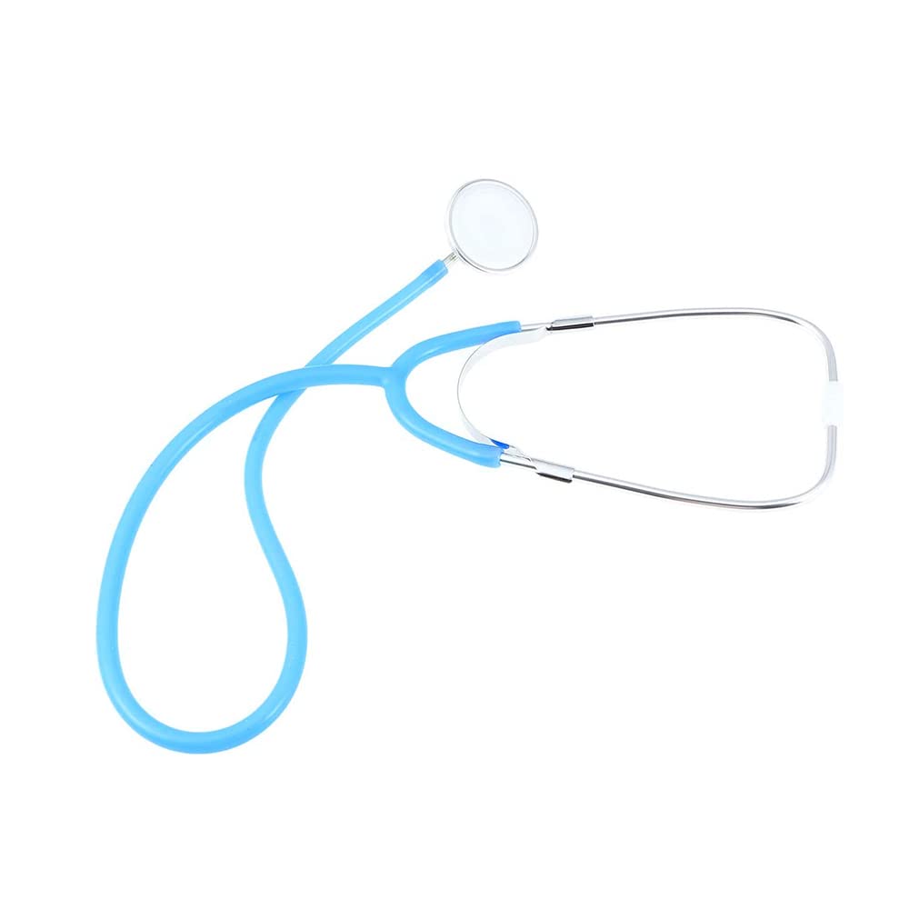 Single-Player Virtual Stethoscope Children's Medical Toy Simulation Medical Equipment Toy for Kids (Blue)