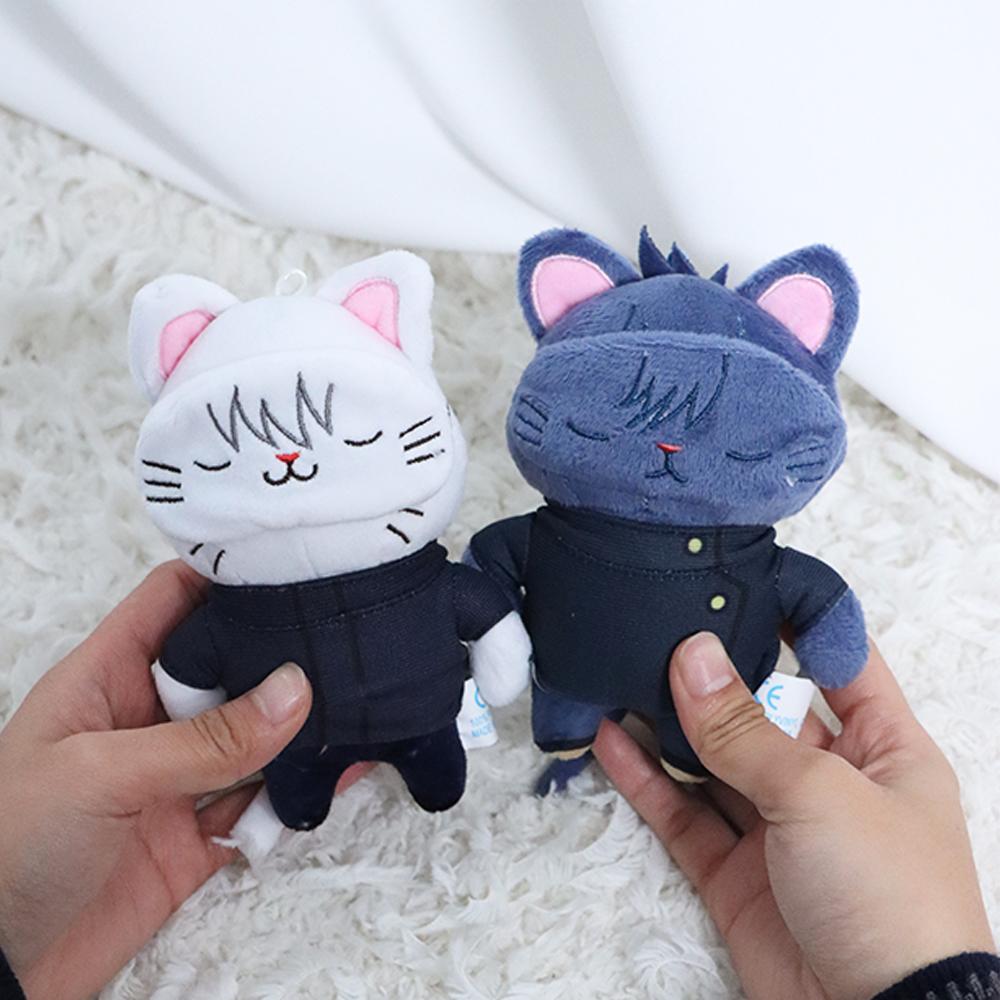 14cm Weiche Gojo Katze Plüschtiere Anime Sonnenbrille Jujutsu Katze Plüschtiere Spielzeug Stofftiere Puppe Heimdekoration Kinder Geburtstagsgeschenke