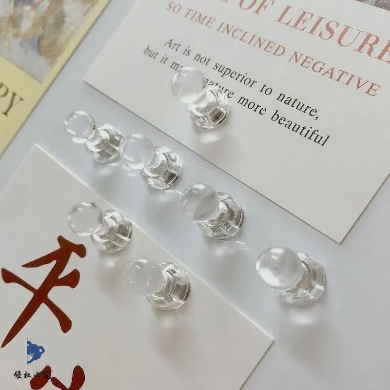 Magnets for transparent boards 50 pieces, holders 11x17 mm, office and home