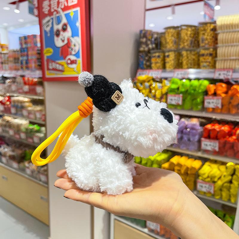Cute Cute West Highland Puppy Pendant Plush Toy Doll Cartoon Schoolbag Hanging Ornament Keychain Doll