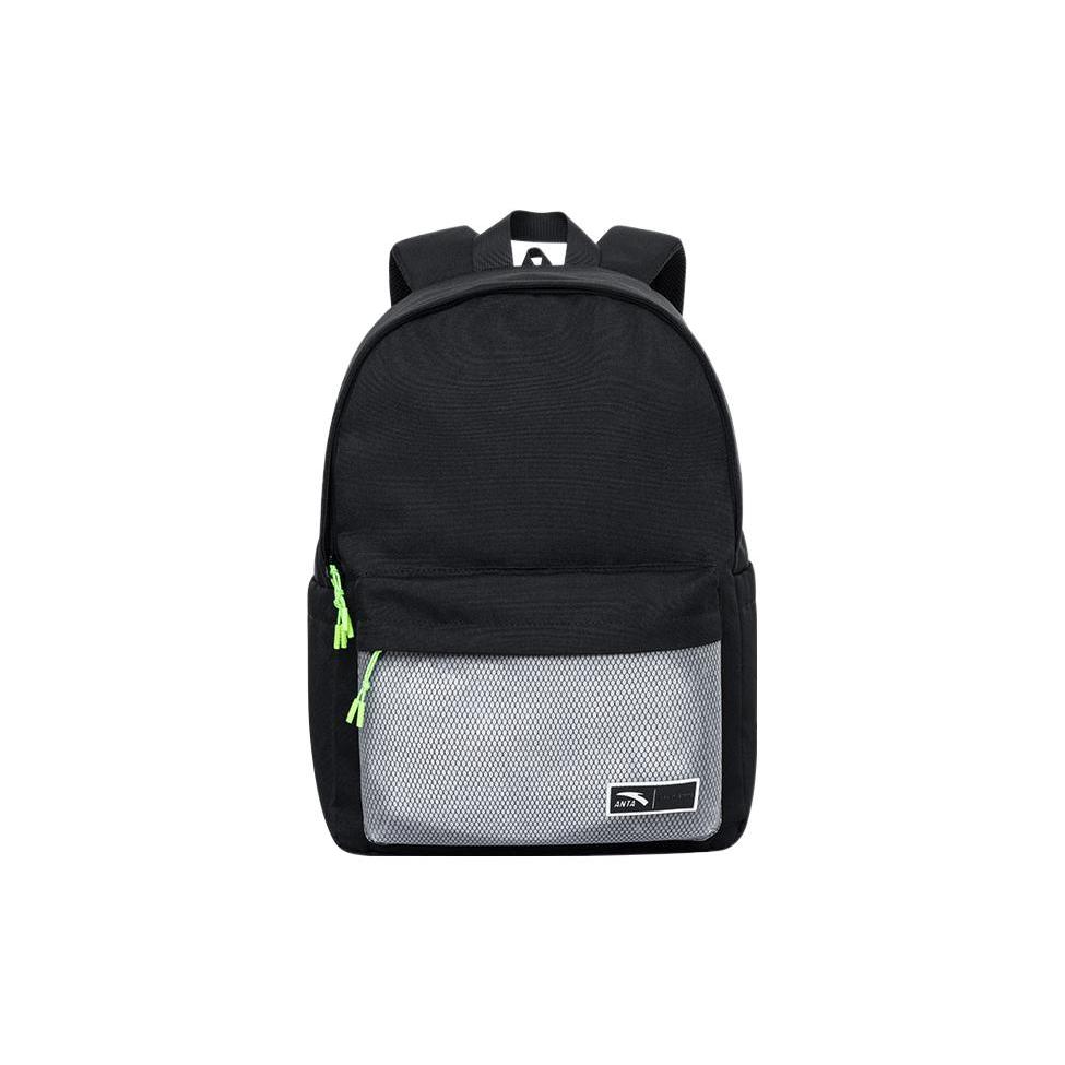 New Anta Life Collection 600D*600D78T/PU Double Coated Backpack Unisex Black 192228151-1