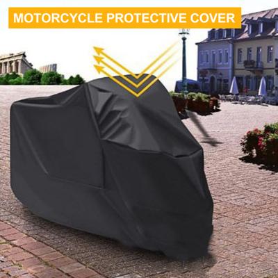 Motosiklet örtüsü rüzgar geçirmez çok yönlü koruma Polyester tafta 210T su geçirmez açık hava motosiklet örtüsü Scooter bisikletler için