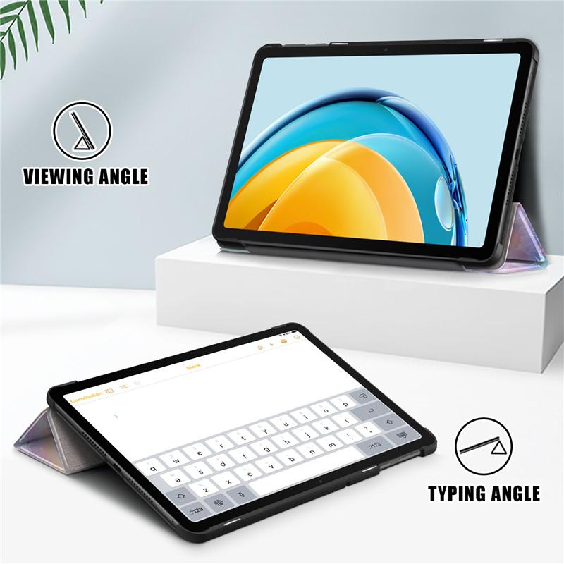 Tablet Hülle Funda Für Huawei Matepad Se 10,4 Zoll 2022 Hülle Ags5-l09/w09 Leder Faltbare Bemalte Hülle Für Huawei Matepad Se 10,4 Hülle