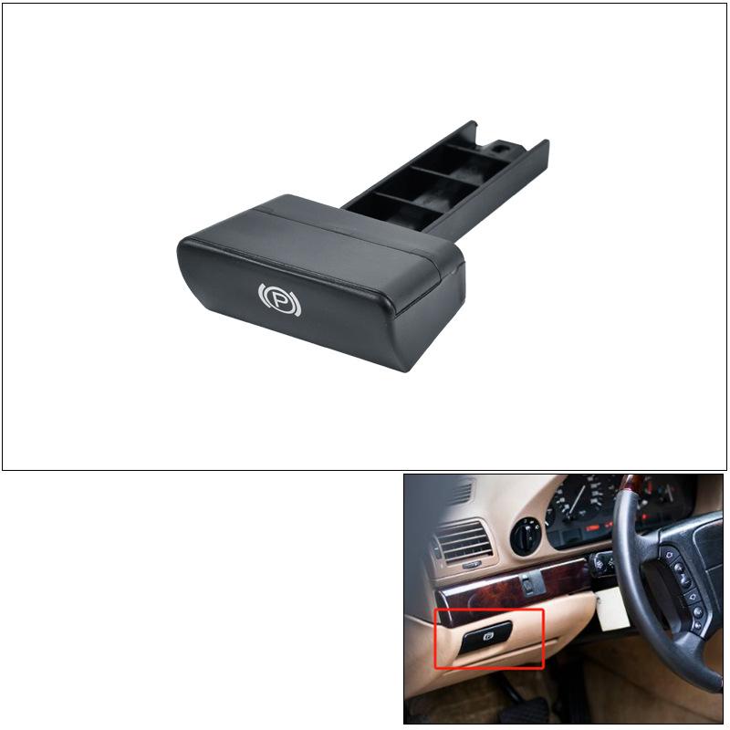 For BMW 7 Series Handbrake switch handle 1993-2001 E38 Parking Brake Lever P-button Handle 51458150465