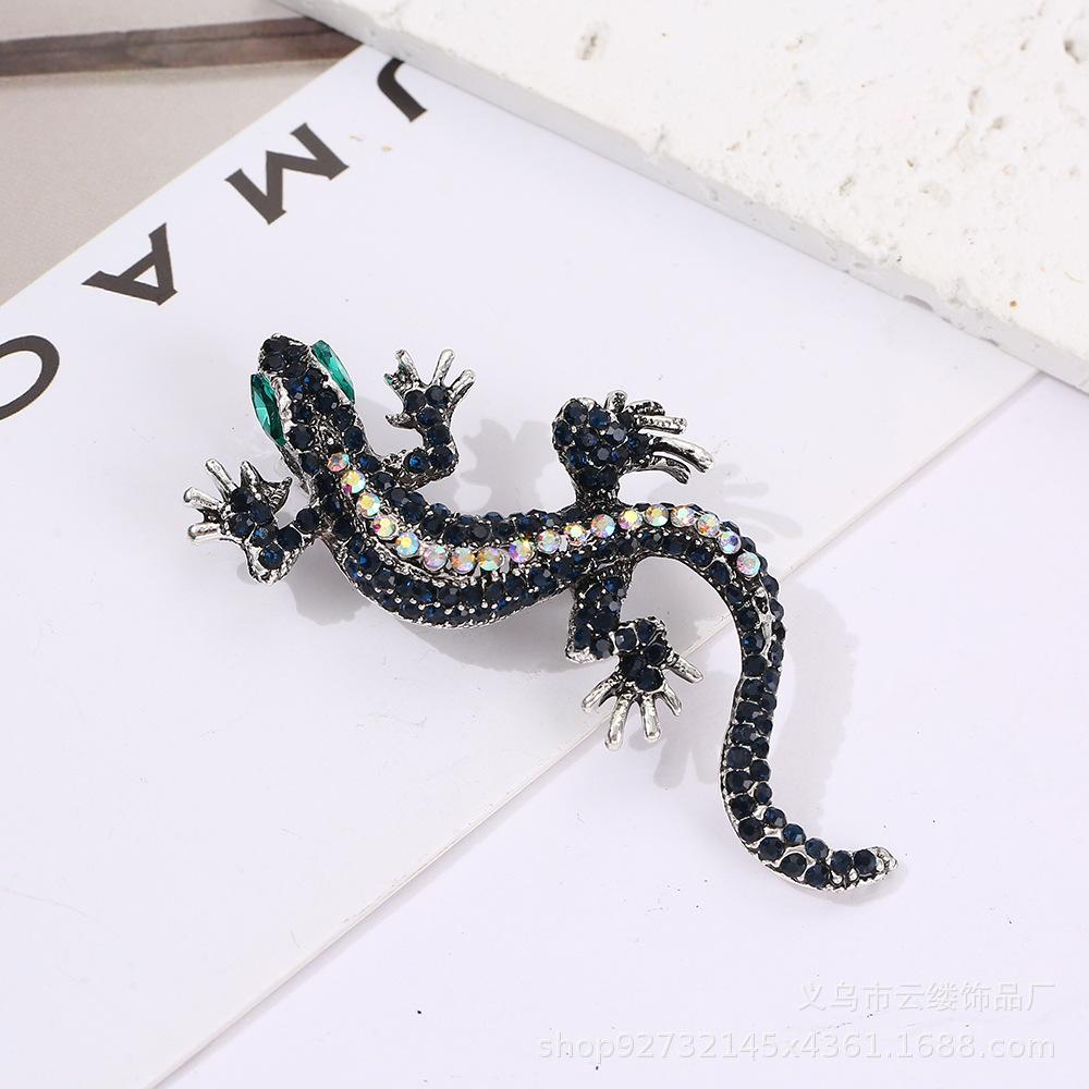 

Новий затиск для светрів зі стразами, пряжка накидка зі сплаву, затискач для коміра, затискач для шарфа, європейський та американський затискач для талії, фіксована брошка One Size чорний