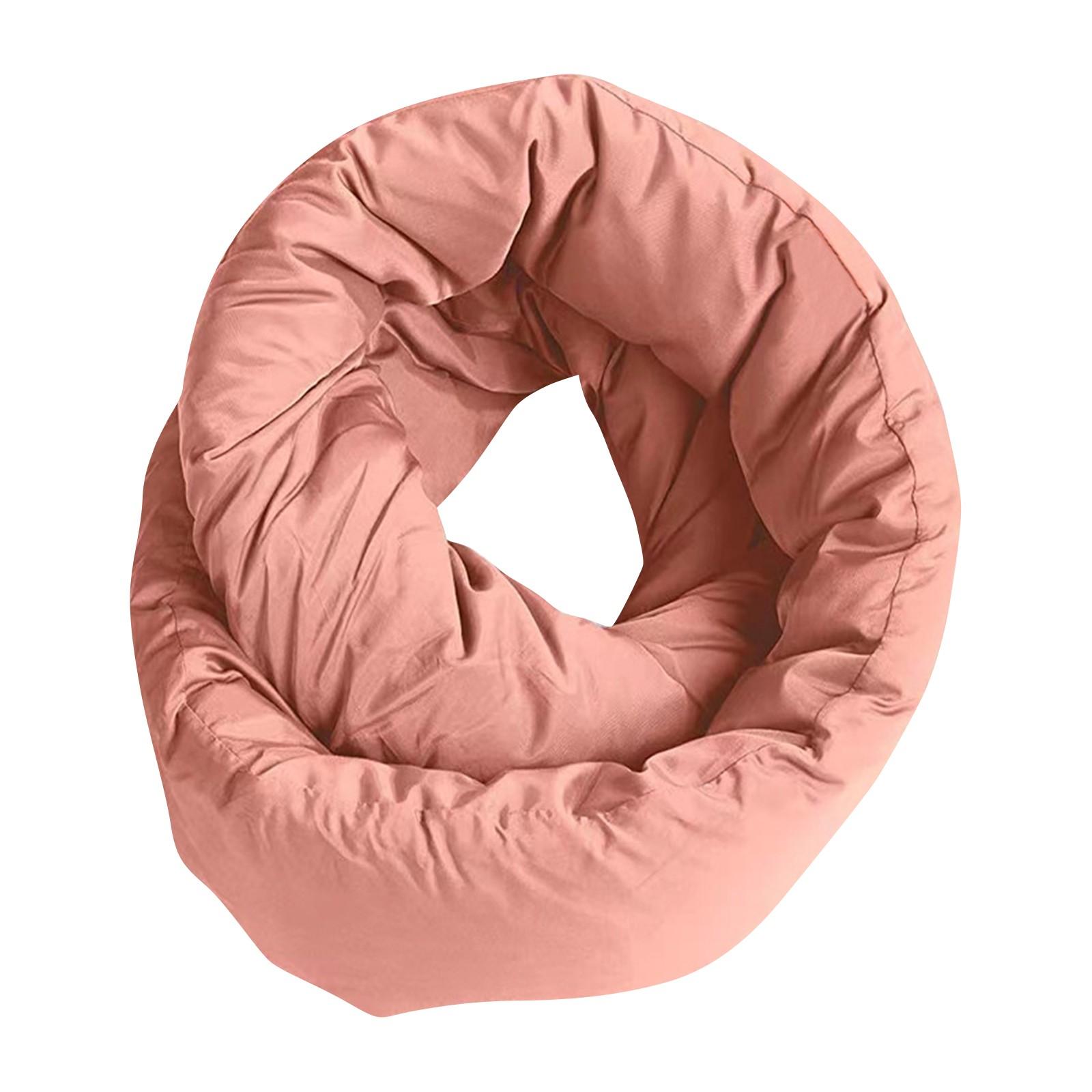 

Подушка и маска для глаз - Подушка для шеи для путешествий - Универсальный мягкий шарф с поддержкой на 360 градусов - Можно стирать в стиральной машине - Домашние путешествия Полеты Автопутешествия One Size розовый