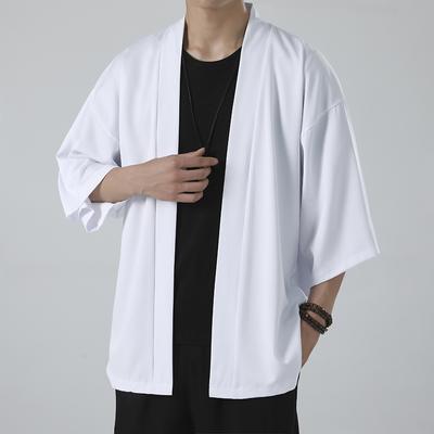 Cardigan japonais pour hommes, Kimono, vêtements traditionnels de samouraï japonais, Streetwear Yukata, chemise masculine
