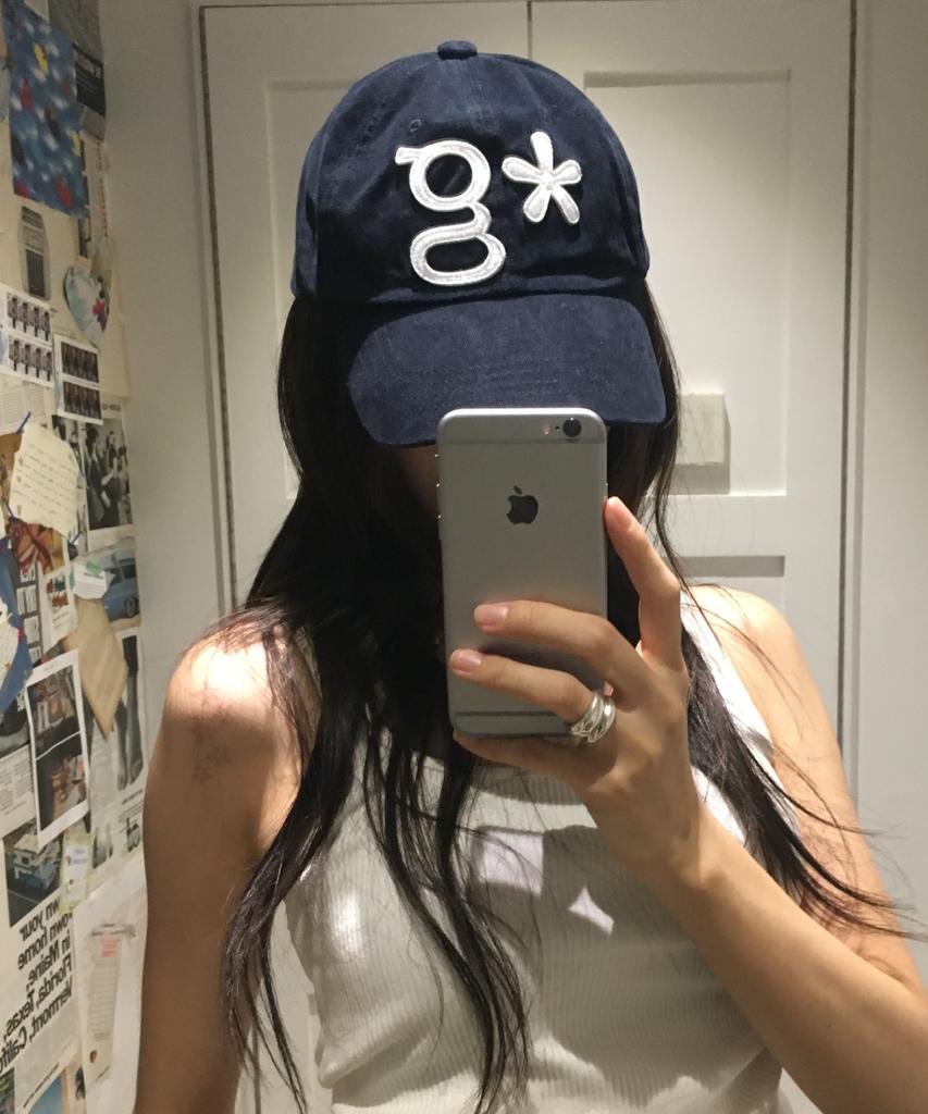 Geulleondeun Vintage Logo Cap (Ink Navy)