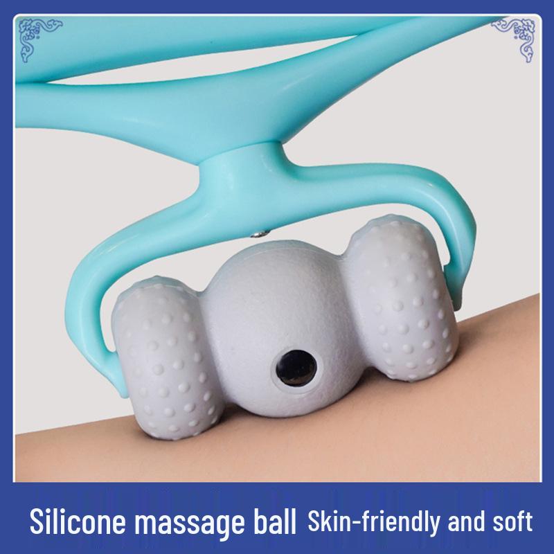Cervical Massager: New Swan Six-Ball Magnetic Neck Manual Clip Artifact