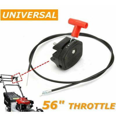 1.5m Lawn Mower Throttle Cable Black Plastic Switch