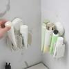 Wall Mounted Storage Rack Suction Cup Organizer Multiple Compartment Makeup Box Space Saving Cosmetic Shelf for Bathroom Kitchen