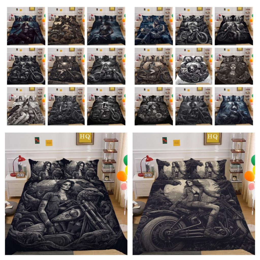 Hot Sale Duvet Cover Set Woman Man Bedding Suit Single Double Size Microfiber Home Bedclothes Bedroom Decor