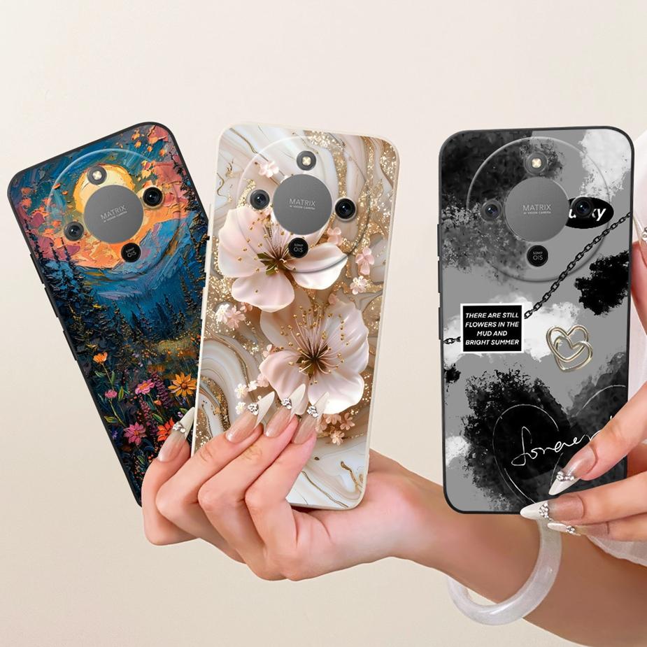 For Honor X9d Case Magic8 Lite Cute Fashion Cartoon Cover Soft TPU Phone Case For Honor Magic 8 Lite X 70 HonorX9d HonorX70 Bags